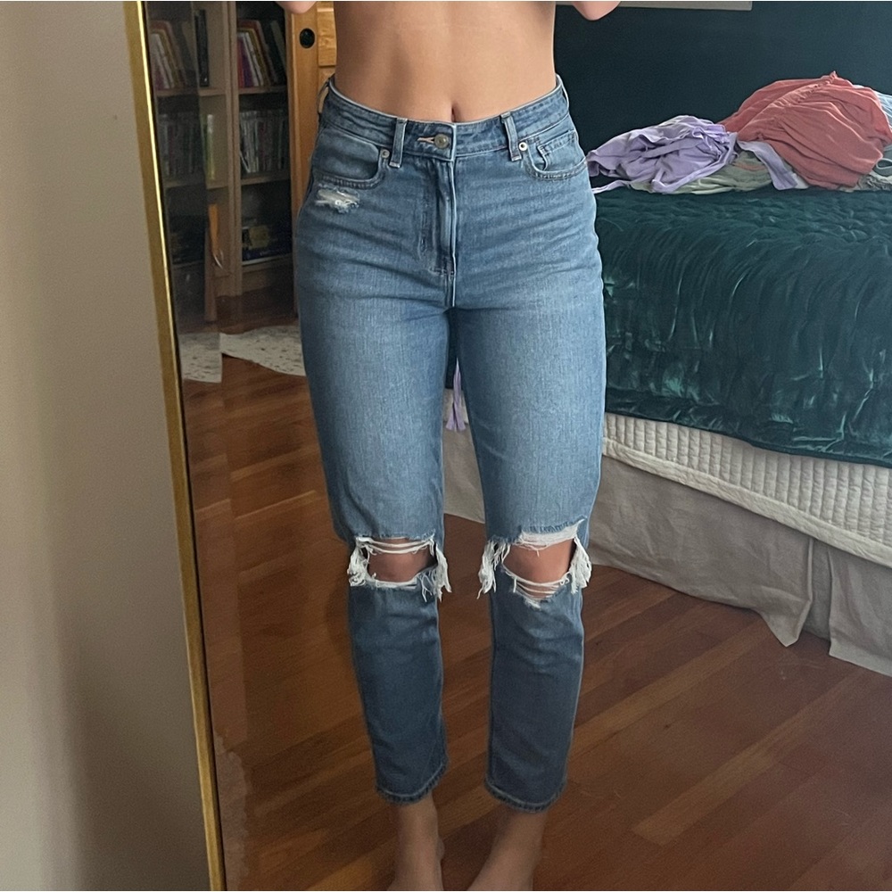 AE mom jeans